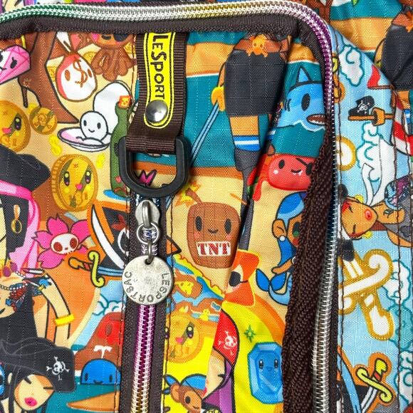 Rare Vintage Y2K Tokidoki x LeSportsac Backpack Pirata Pirate Print NWOT main image 9